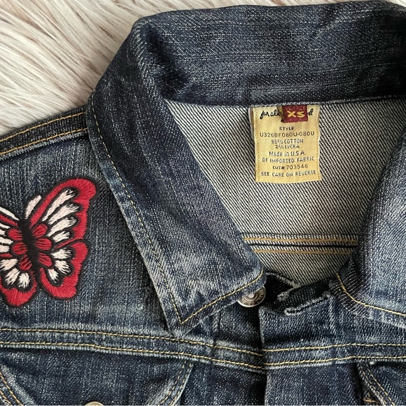7 For All Mankind Butterly Patched Denim Jacket - Picture 5 of 9